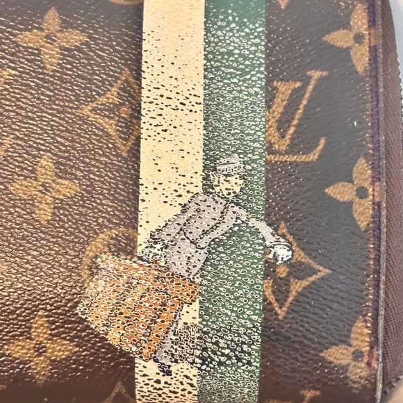 Louis Vuitton Limited Edition ‘Groom’ Green & Brown Monogram Zippy Organizer - Picture 3 of 16